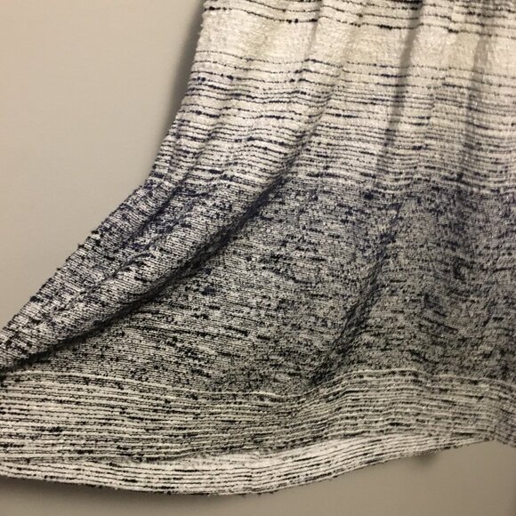 Amy Matto New York Dittered Blue & White Open Back Halter Dress - Picture 5 of 16